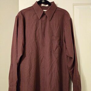 Mens Van Heusen Purple Shirt Size 16 and 32/33